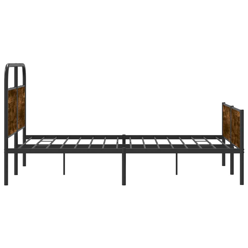sengeramme 135x190 cm uden madras konstrueret træ sonoma-eg