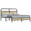 sengeramme 150x200 cm uden madras konstrueret træ sonoma-eg