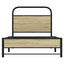 sengeramme 75x190 cm uden madras konstrueret træ sonoma-eg