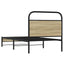 sengeramme 75x190 cm uden madras konstrueret træ sonoma-eg