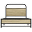 sengeramme 90x190 cm uden madras konstrueret træ sonoma-eg