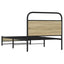 sengeramme 107x203 cm uden madras konstrueret træ sonoma-eg