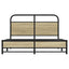 sengeramme 135x190 cm uden madras konstrueret træ sonoma-eg