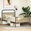sengeramme 107x203 cm uden madras konstrueret træ sonoma-eg