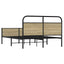 sengeramme 120x200 cm uden madras konstrueret træ sonoma-eg