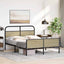 sengeramme 140x190 cm uden madras konstrueret træ sonoma-eg