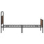sengeramme 107x203 cm uden madras konstrueret træ brunt eg