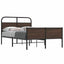 sengeramme 120x190 cm uden madras konstrueret træ brunt eg