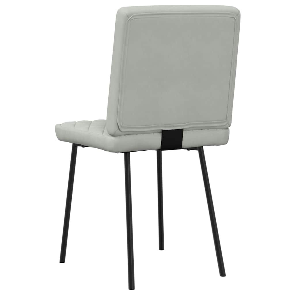 spisebordsstole 4 stk. velour lysegrå