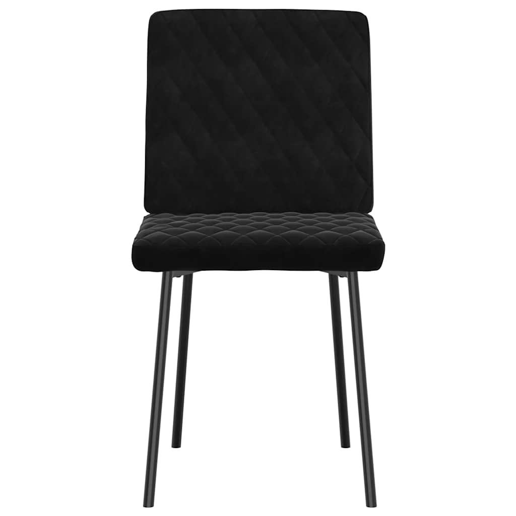 spisebordsstole 4 stk. velour sort