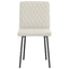 spisebordsstole 4 stk. velour cremefarvet