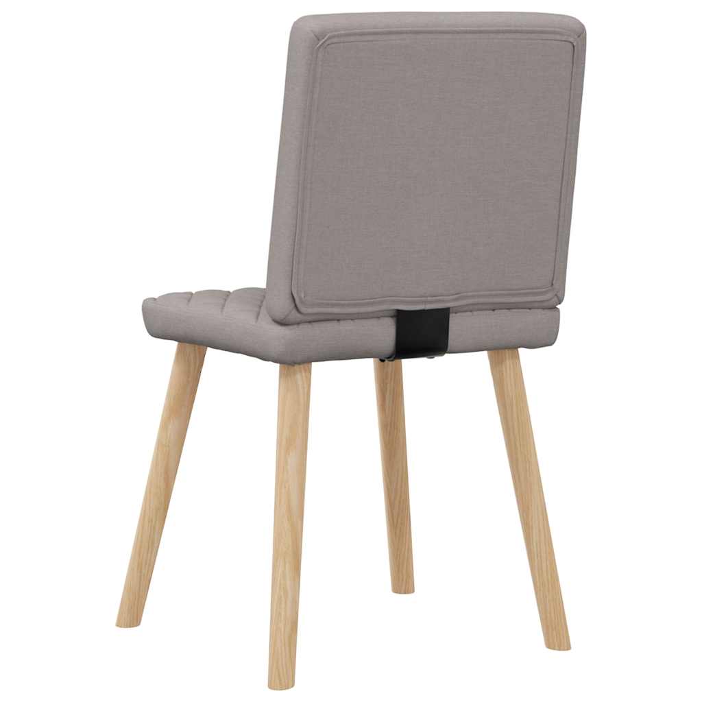 spisebordsstole 4 stk. stof gråbrun