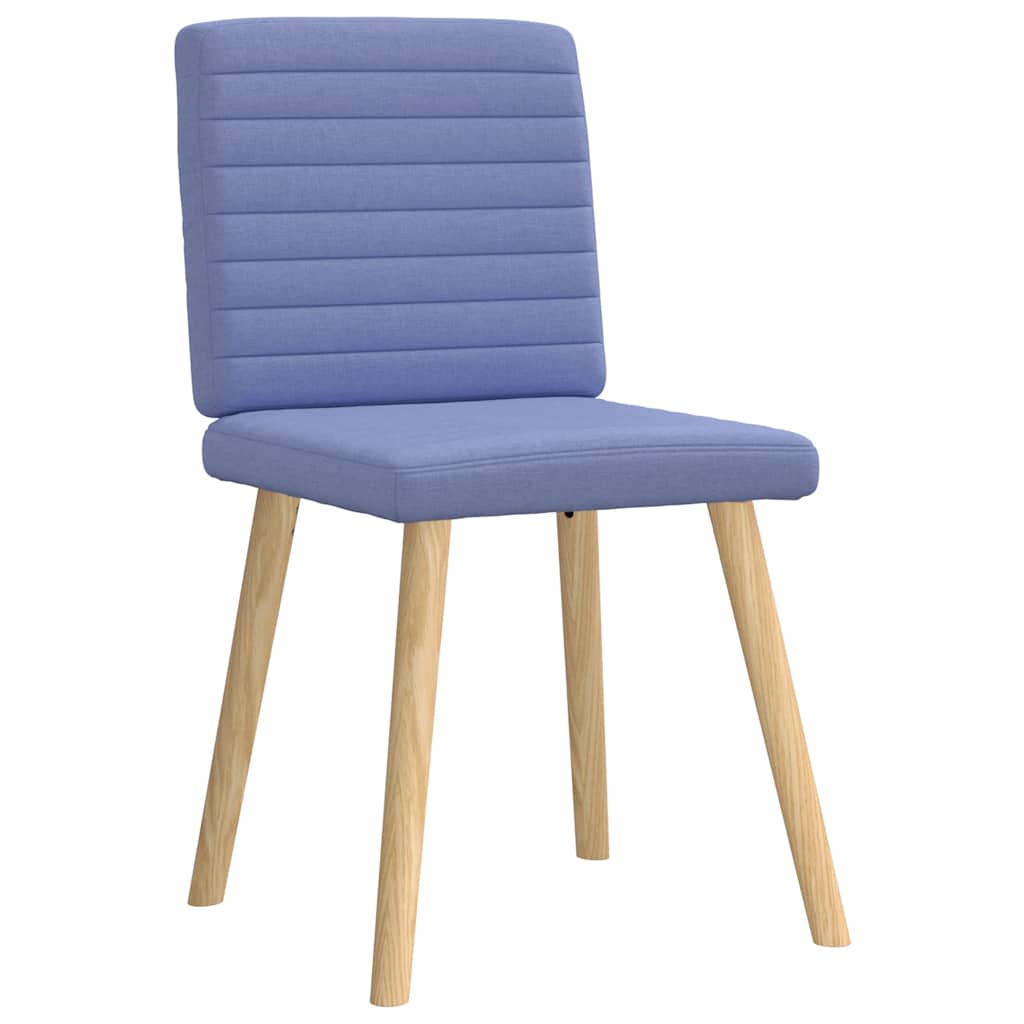 spisebordsstole 4 stk. Jeans blåt stof