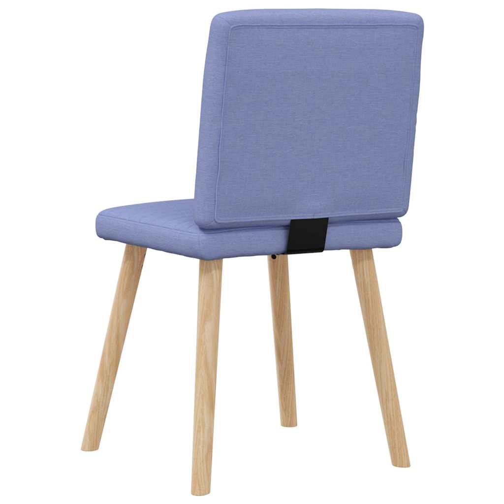spisebordsstole 4 stk. Jeans blåt stof