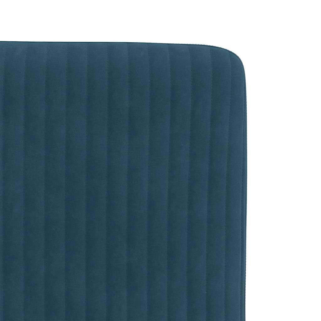 spisebordsstole 4 stk. velour blå