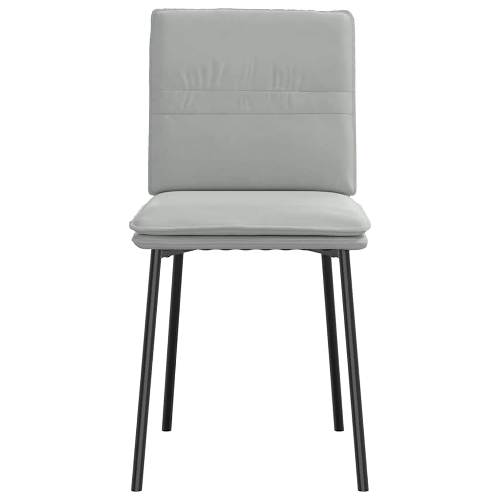 spisebordsstole 4 stk. velour lysegrå
