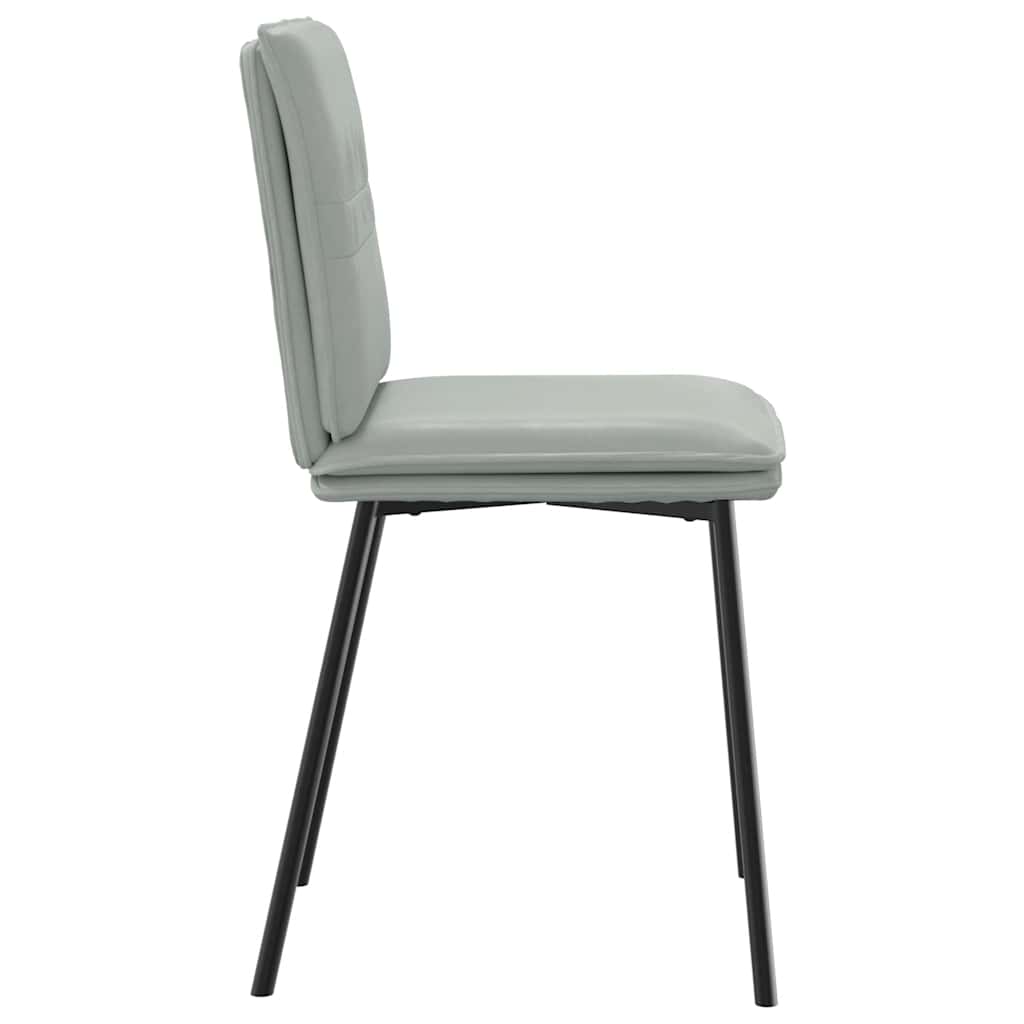 spisebordsstole 4 stk. velour lysegrå