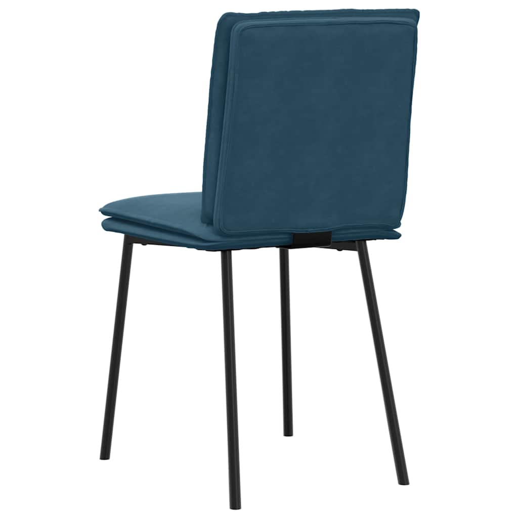 spisebordsstole 4 stk. velour blå