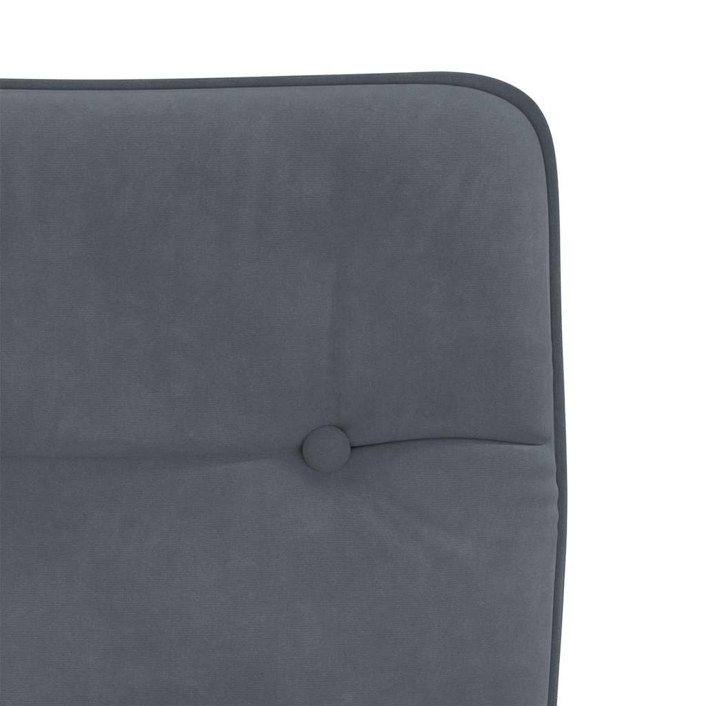 spisebordsstole 4 stk. velour mørkegrå
