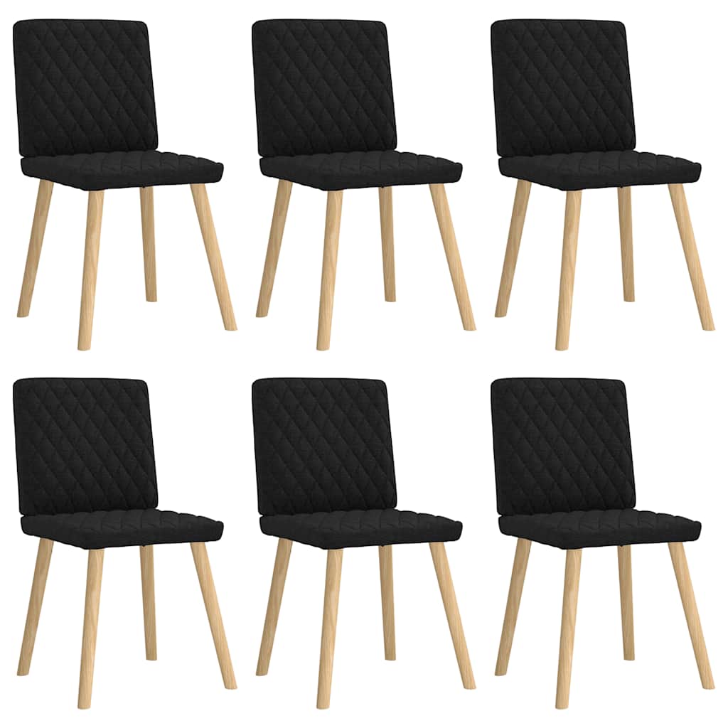 spisebordsstole 6 stk. stof sort