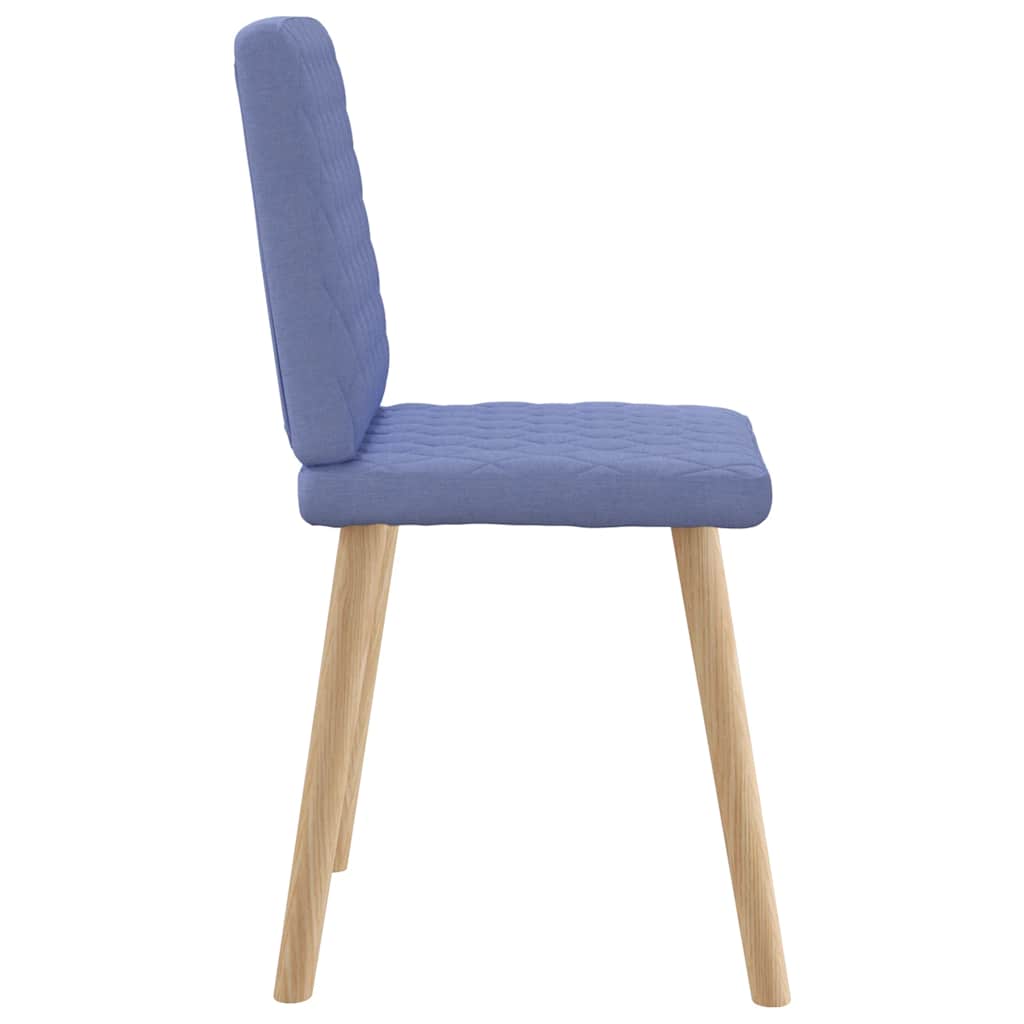 spisebordsstole 6 stk. Jeans blåt stof