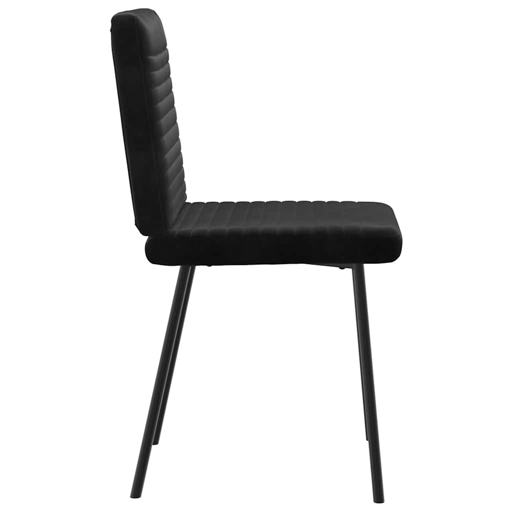 spisebordsstole 6 stk. velour sort