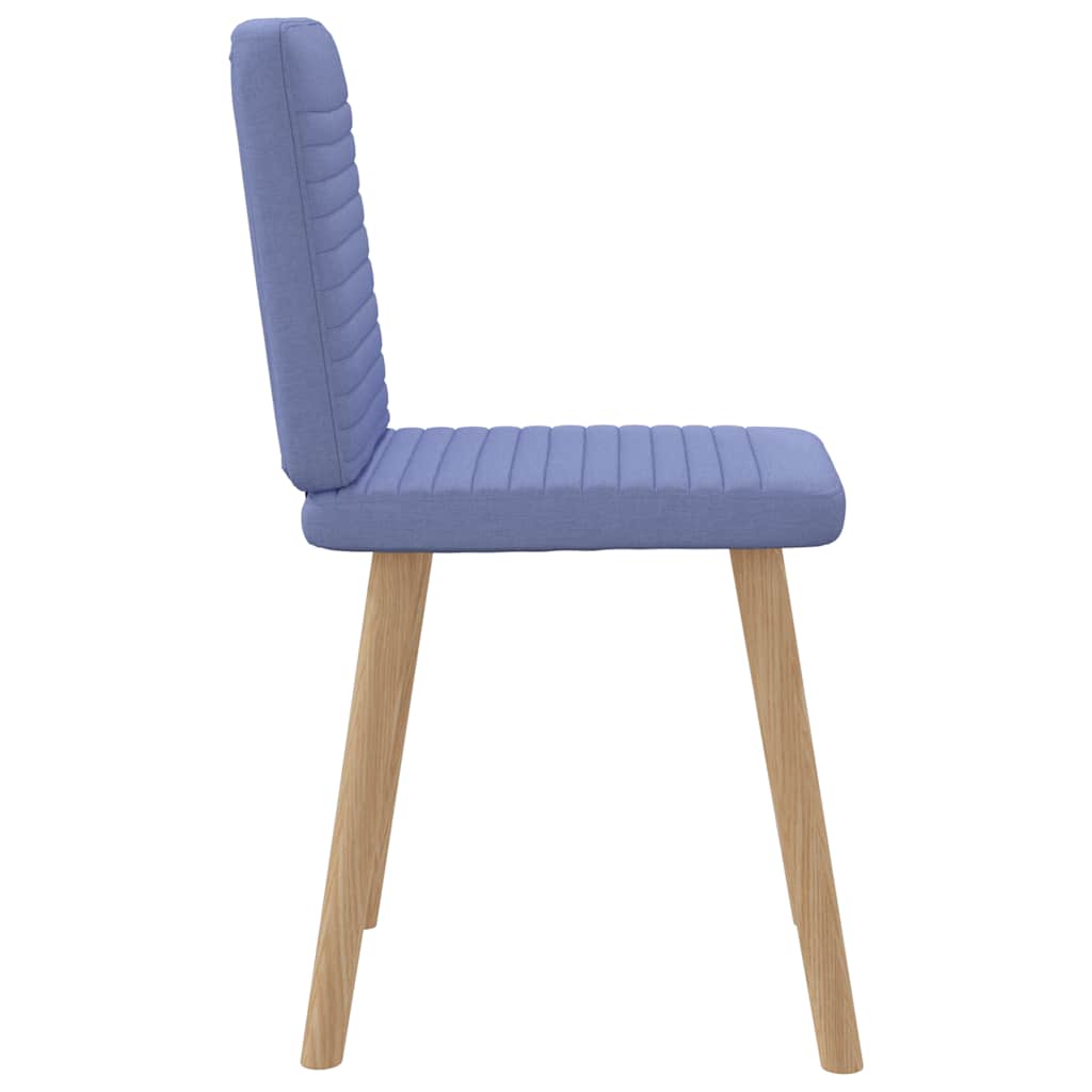 spisebordsstole 6 stk. Jeans blåt stof