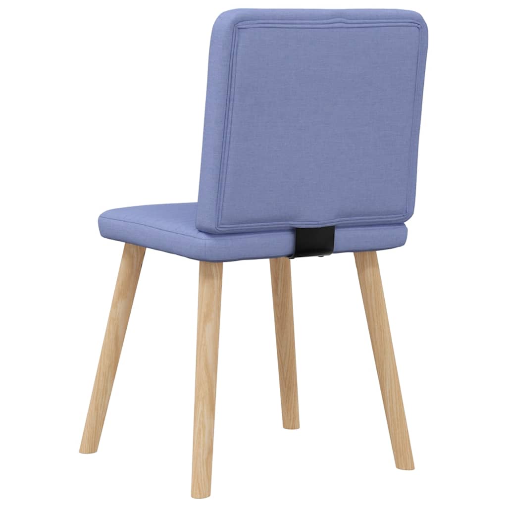 spisebordsstole 6 stk. Jeans blåt stof