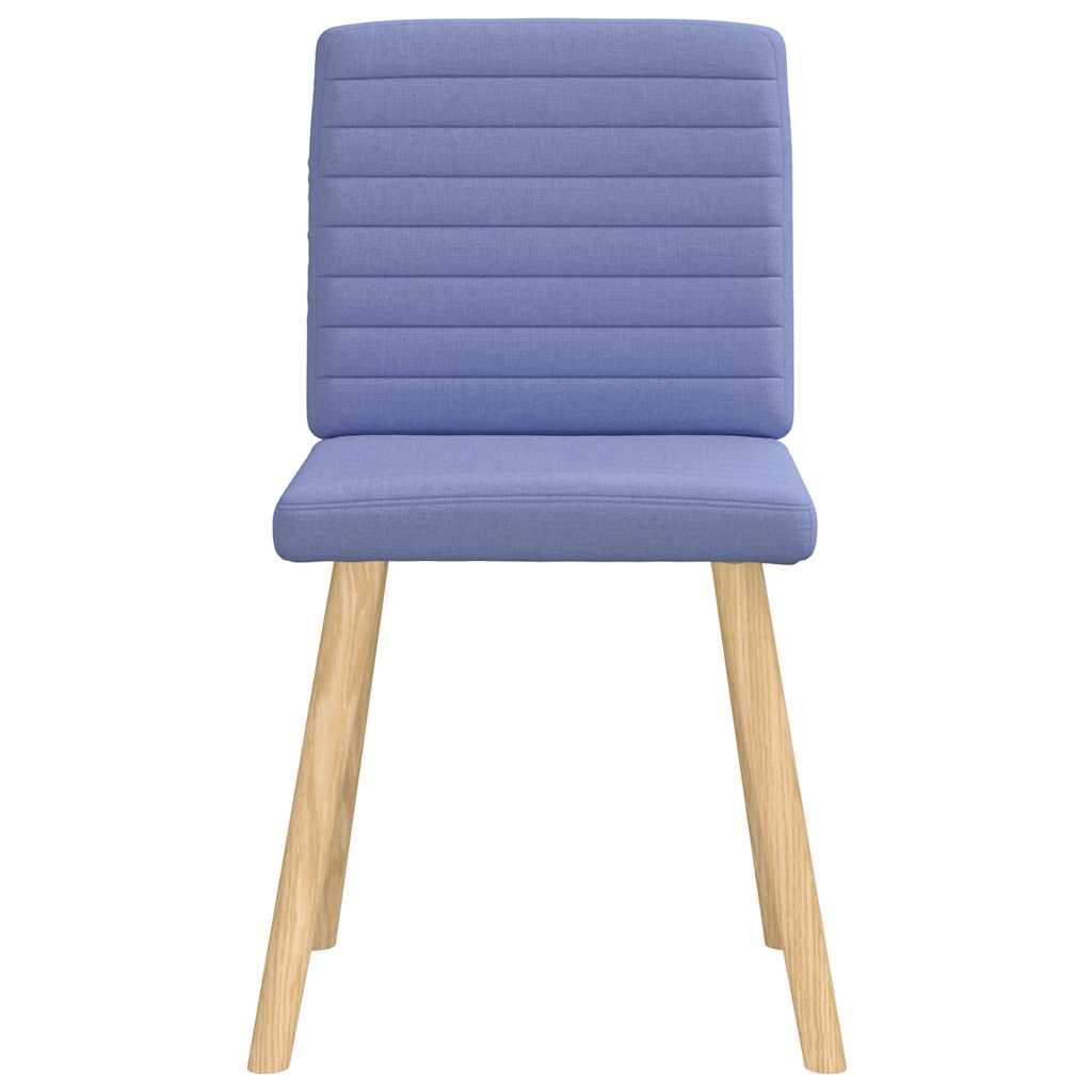 spisebordsstole 6 stk. Jeans blåt stof