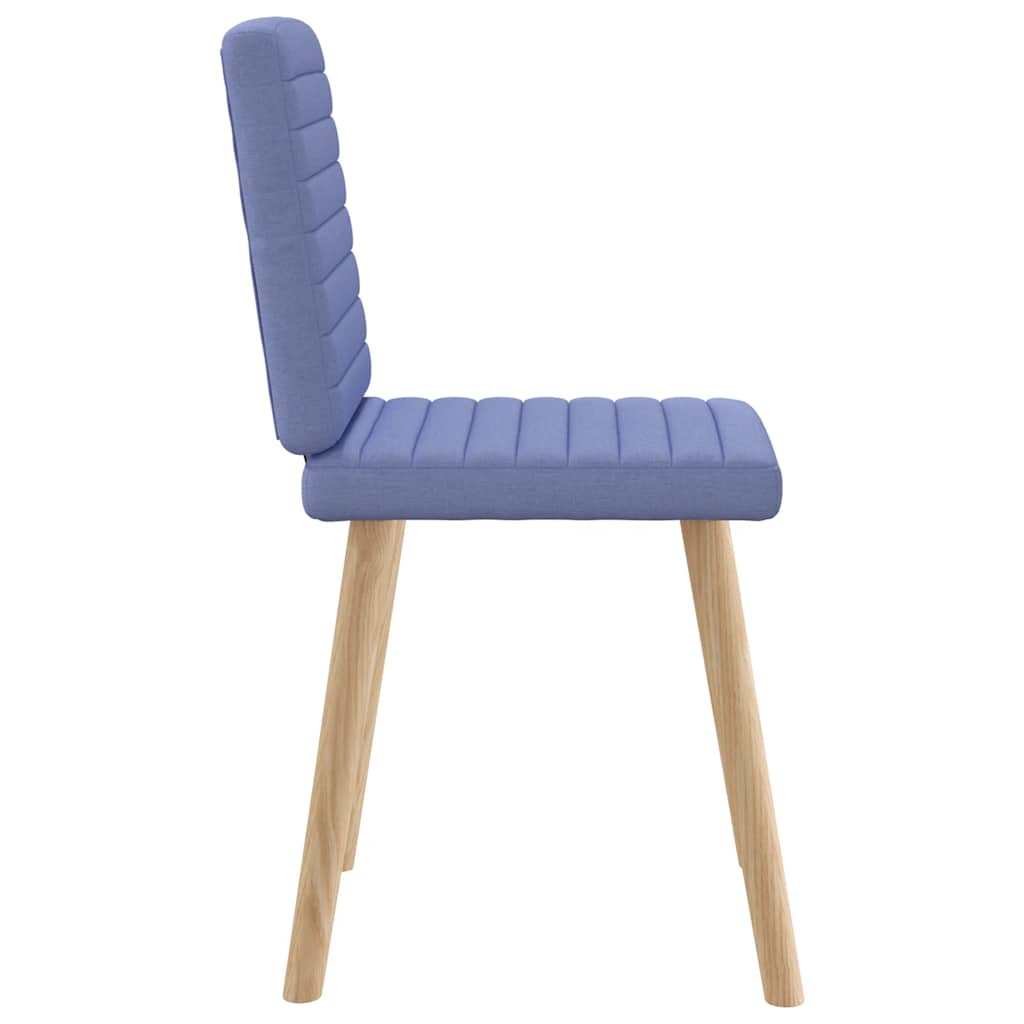 spisebordsstole 6 stk. Jeans blåt stof