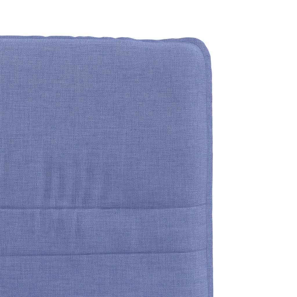 spisebordsstole 6 stk. Jeans blåt stof
