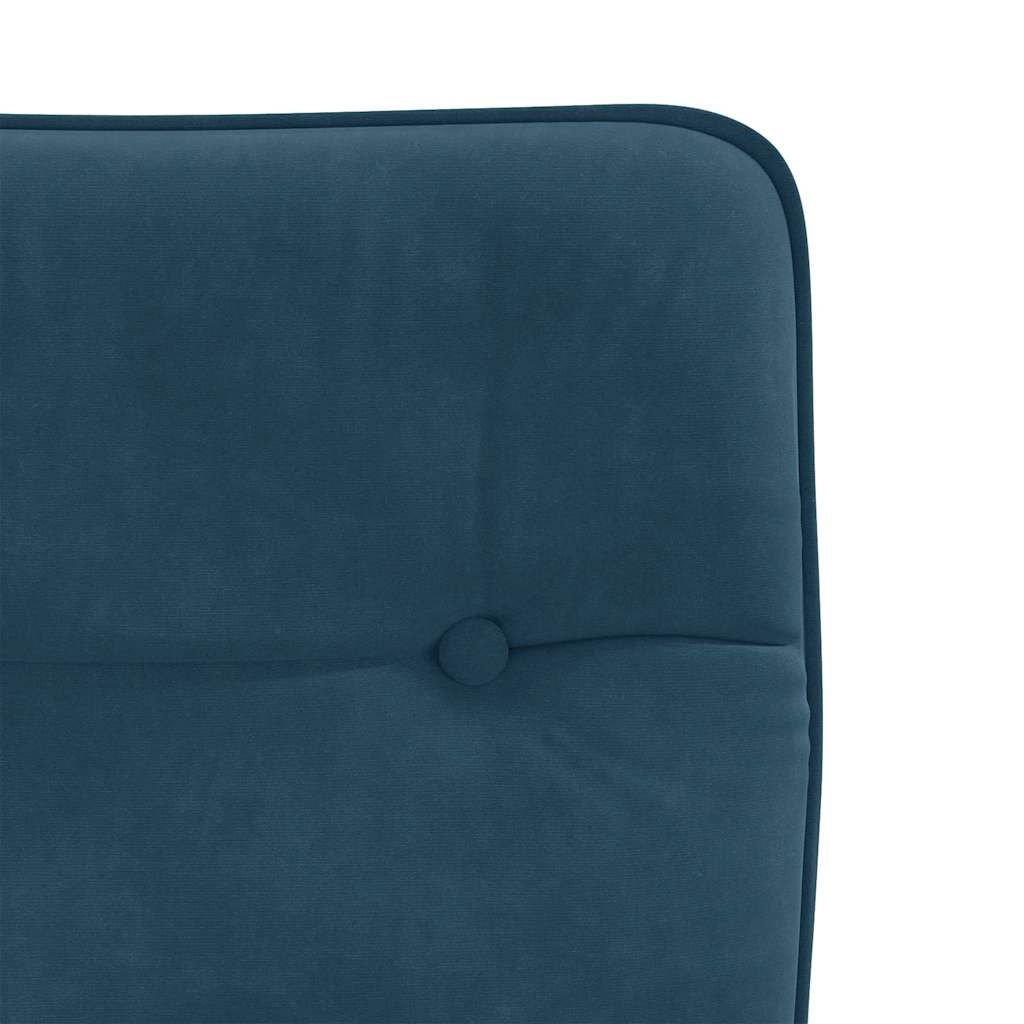 spisebordsstole 6 stk. velour blå