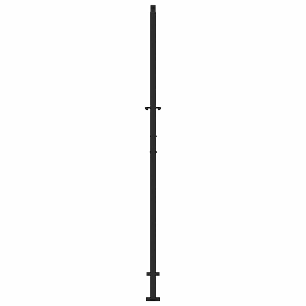 havelåge sort 100x200 cm stållampedesign
