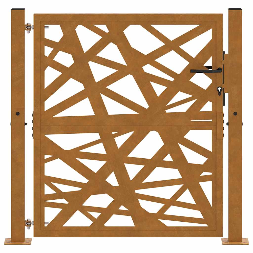 havelåge 100x100 cm vejrbestandigt stål med lysdesign