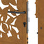 havelåge 100x100 cm vejrbestandigt stålbladdesign