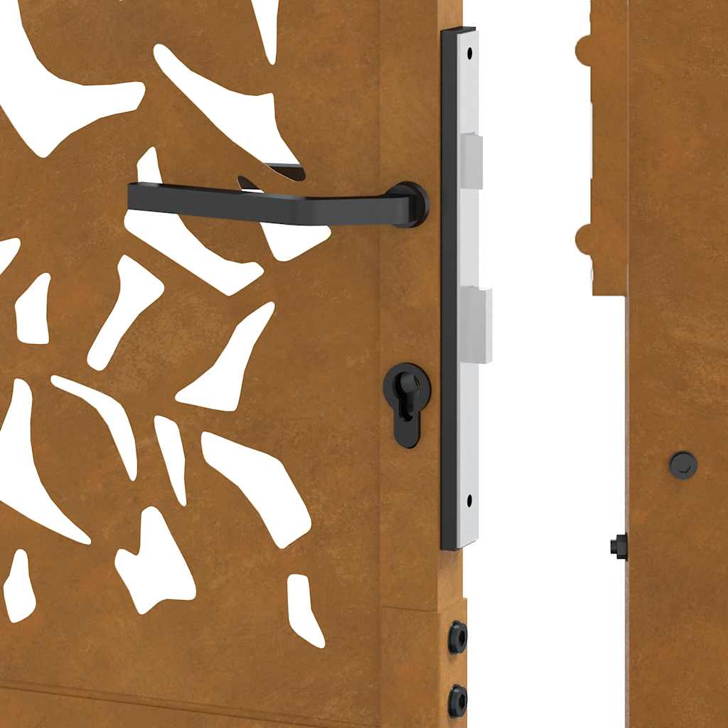 havelåge 100x150 cm vejrbestandigt stålbladdesign