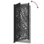 havelåge sort 100x200 cm stål bølgedesign