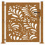 havelåge 100x100 cm vejrbestandigt stål bølgedesign