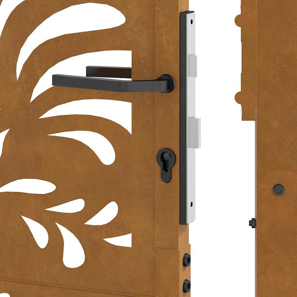 havelåge 100x125 cm vejrbestandigt stål bølgedesign