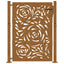 havelåge 100x150 cm vejrbestandigt stål flammedesign