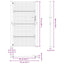 havelåge sort 100x175 cm stål krydsdesign