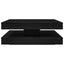 sofabord 360 grader drejeligt 90x90x34,5 cm sort