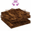 sofabord 360 grader drejeligt 90x90x34,5 cm røget egetræsfarve