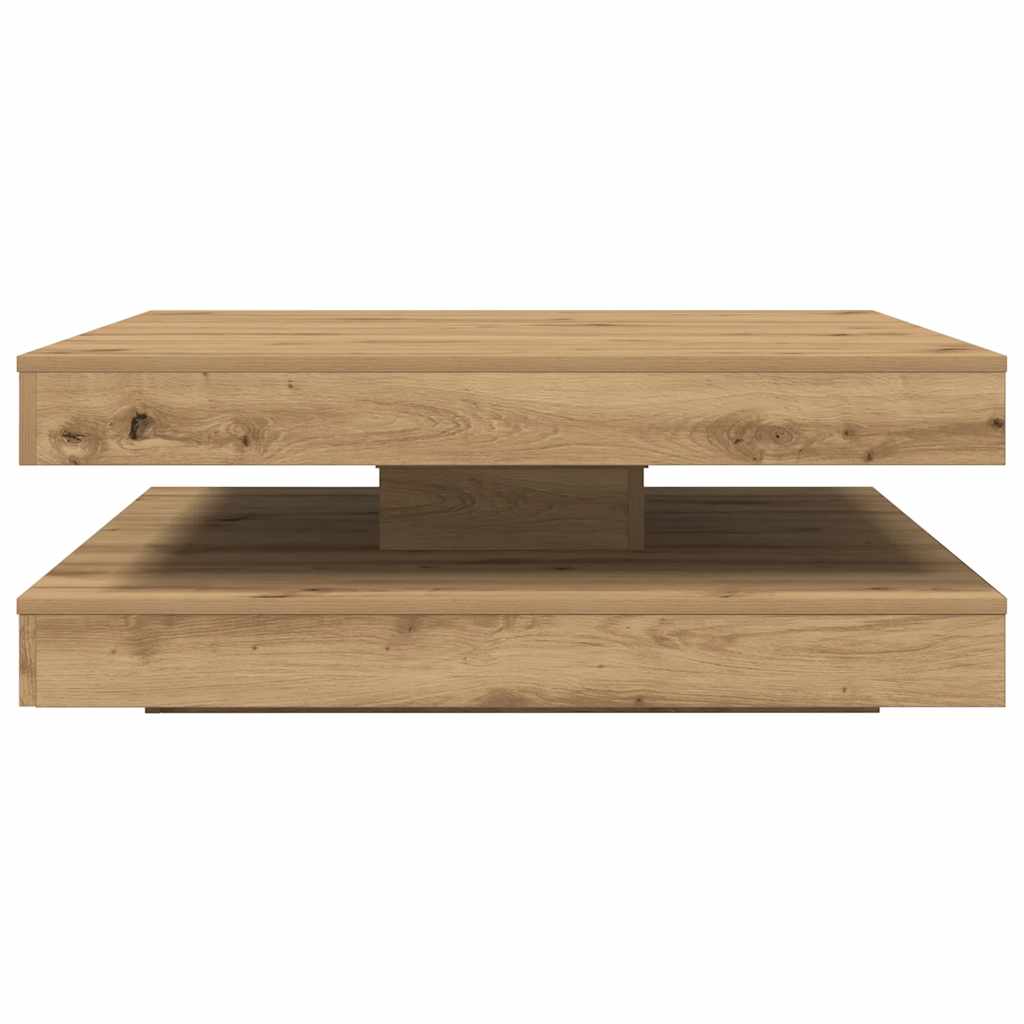 sofabord 360 grader drejeligt 90x90x34,5 cm kunsteg