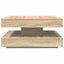 sofabord 360 grader drejeligt 70x70x34,5 cm sonoma-eg