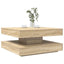 sofabord 360 grader drejeligt 70x70x34,5 cm sonoma-eg