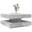 sofabord 360 grader drejeligt 70x70x34,5 cm betongrå