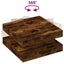 sofabord 360 grader drejeligt 70x70x34,5 cm røget egetræsfarve