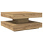 sofabord 360 grader drejeligt 70x70x34,5 cm kunsteg