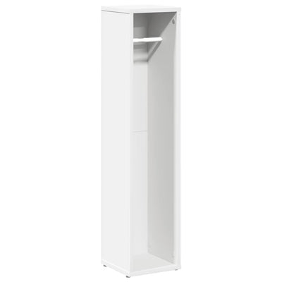 badeværelsesskab med rulleholder 20,5x20x90 cm hvid